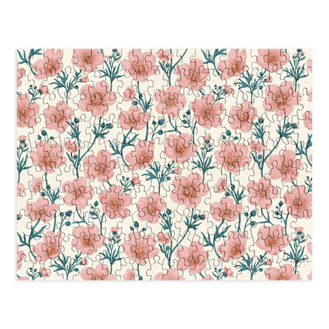 Avenie Buttercups In Vintage Pink Puzzle