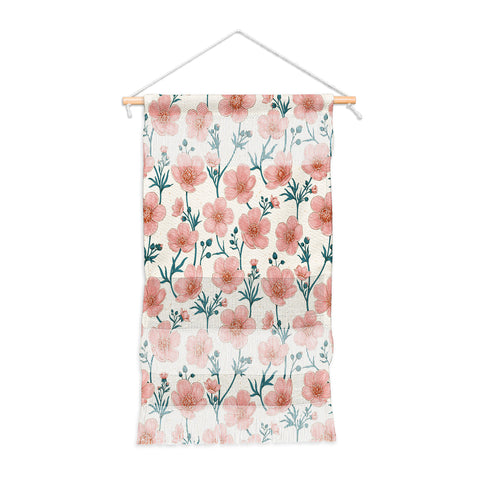 Avenie Buttercups In Vintage Pink Wall Hanging Portrait