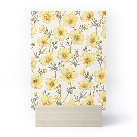 Avenie Buttercups in Watercolor Mini Art Print
