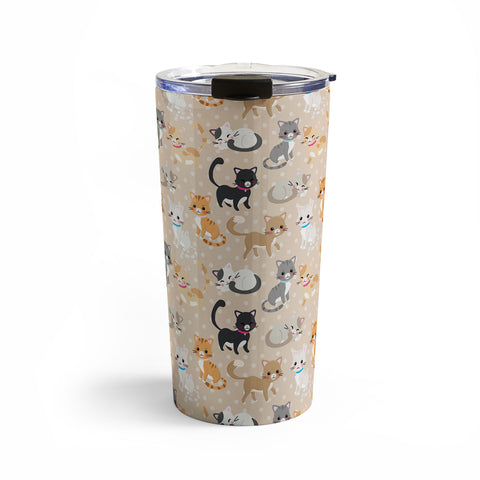 Avenie Cat Pattern Travel Mug
