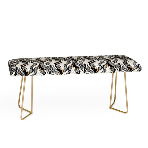 Avenie Celestial Cats Gold Bench
