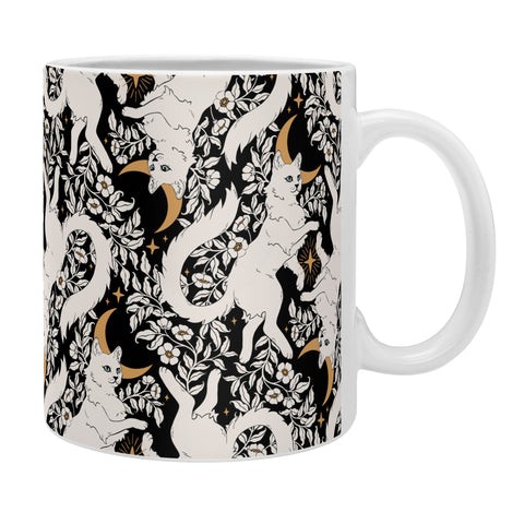 Avenie Celestial Cats Gold Coffee Mug
