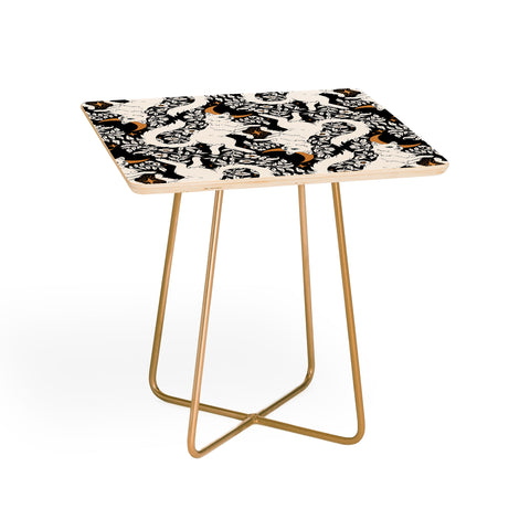 Avenie Celestial Cats Gold Side Table