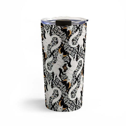 Avenie Celestial Cats Gold Travel Mug
