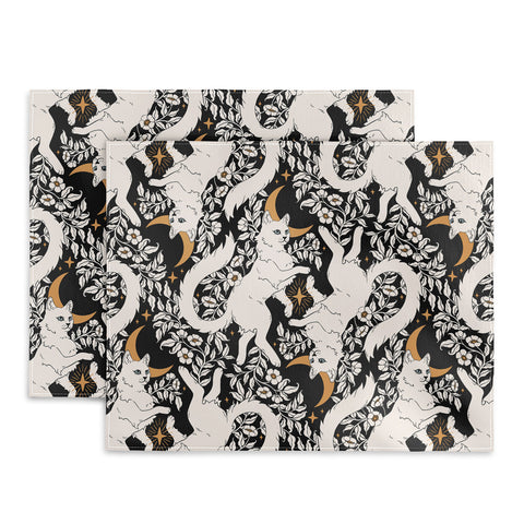 Avenie Celestial Cats Gold Placemat