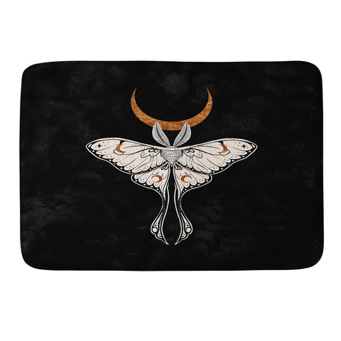 Avenie Celestial Luna Moth Memory Foam Bath Mat