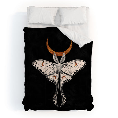 Avenie Celestial Luna Moth Comforter