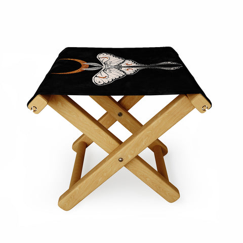 Avenie Celestial Luna Moth Folding Stool