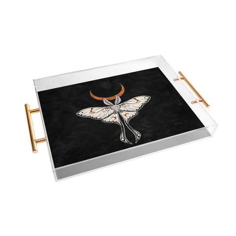 Avenie Celestial Luna Moth Acrylic Tray