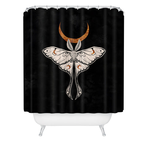Avenie Celestial Luna Moth Shower Curtain
