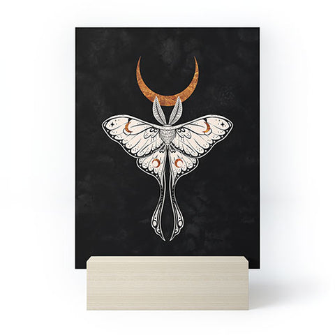 Avenie Celestial Luna Moth Mini Art Print