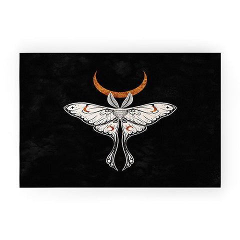 Avenie Celestial Luna Moth Welcome Mat