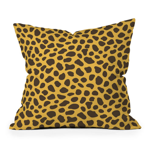Avenie Cheetah Animal Print Outdoor Throw Pillow