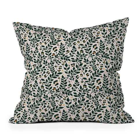 Avenie Cheetah Spring Collection V Outdoor Throw Pillow