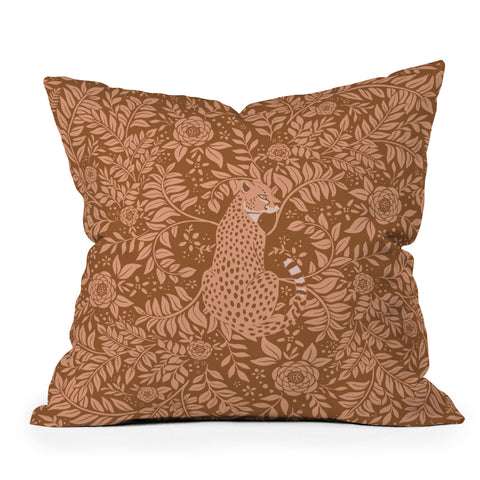 Avenie Cheetah Summer Collection IX Outdoor Throw Pillow