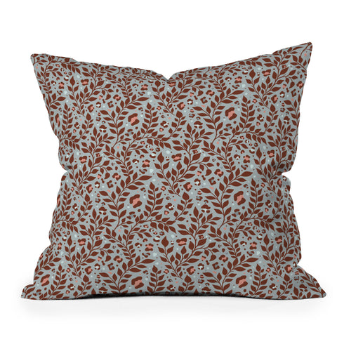 Avenie Cheetah Winter Collection IV Outdoor Throw Pillow