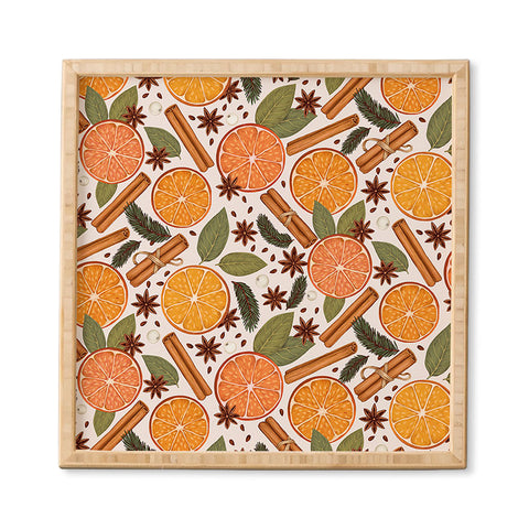 Avenie Christmas Cinnamon Spice Framed Wall Art