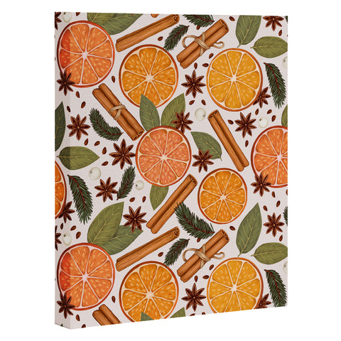 Avenie Christmas Cinnamon Spice Art Canvas