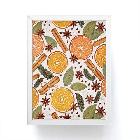 Avenie Christmas Cinnamon Spice Framed Mini Art Print