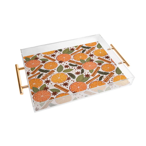 Avenie Christmas Cinnamon Spice Acrylic Tray