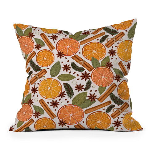Avenie Christmas Cinnamon Spice Throw Pillow