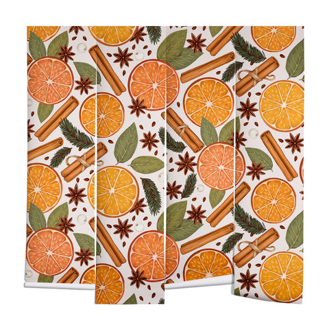 Avenie Christmas Cinnamon Spice Wall Mural