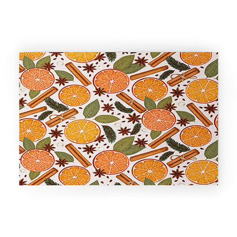 Avenie Christmas Cinnamon Spice Welcome Mat