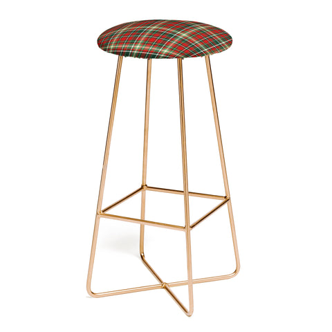 Avenie Christmas Plaid I Bar Stool