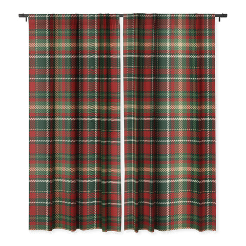 Avenie Christmas Plaid I Blackout Window Curtain