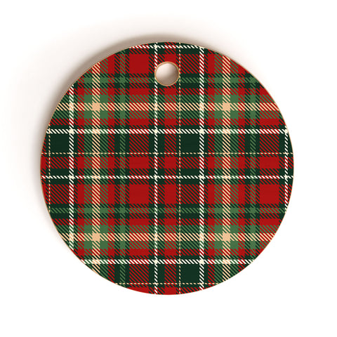 Avenie Christmas Plaid I Cutting Board Round