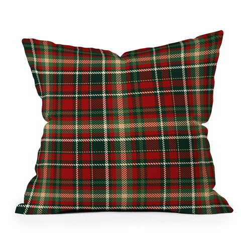 Avenie Christmas Plaid I Outdoor Throw Pillow