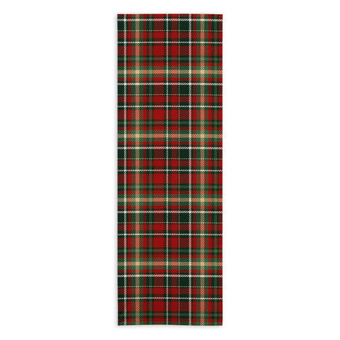 Avenie Christmas Plaid I Yoga Towel