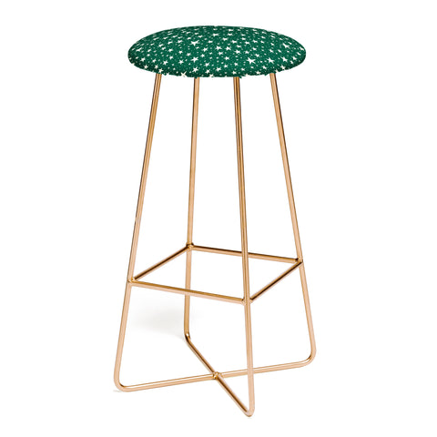 Avenie Christmas Stars In Green Bar Stool