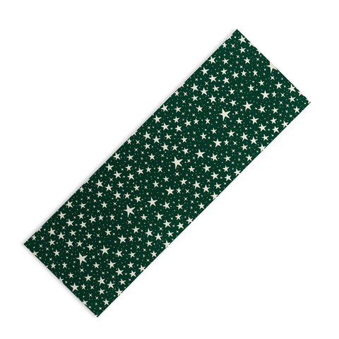 Avenie Christmas Stars In Green Yoga Mat