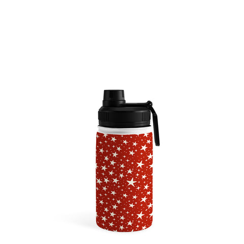 Avenie Christmas Stars in Red Water Bottle