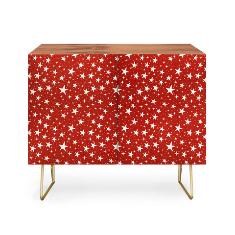 Avenie Christmas Stars in Red Credenza