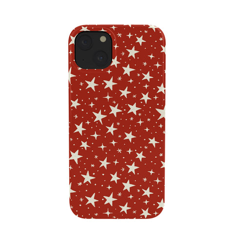 Avenie Christmas Stars in Red Phone Case