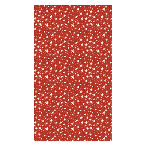 Avenie Christmas Stars in Red Tablecloth