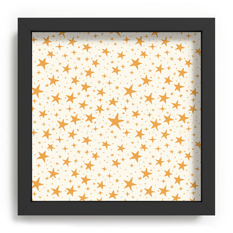 Avenie Christmas Stars in Yellow Recessed Framing Square