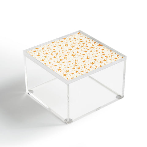 Avenie Christmas Stars in Yellow Acrylic Box