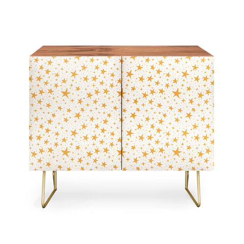 Avenie Christmas Stars in Yellow Credenza
