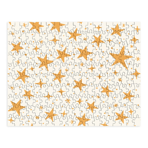 Avenie Christmas Stars in Yellow Puzzle