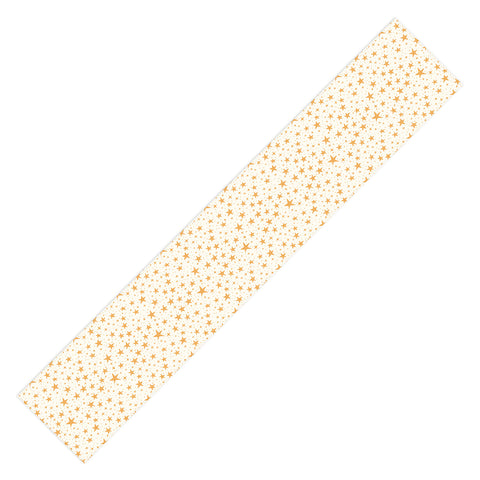 Avenie Christmas Stars in Yellow Table Runner