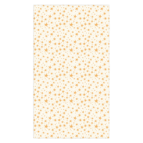 Avenie Christmas Stars in Yellow Tablecloth