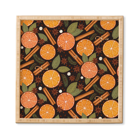 Avenie Christmas Yule Spices Framed Wall Art