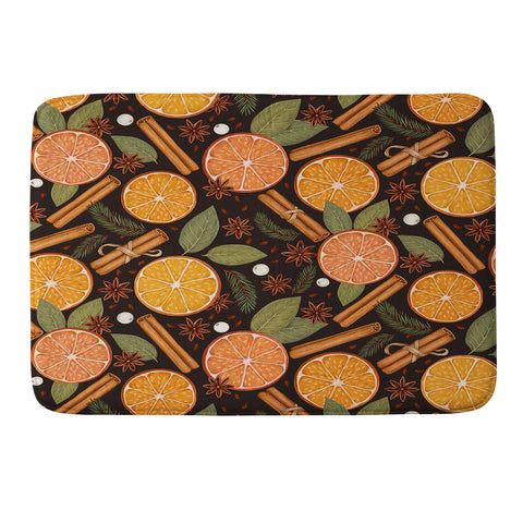 Avenie Christmas Yule Spices Memory Foam Bath Mat