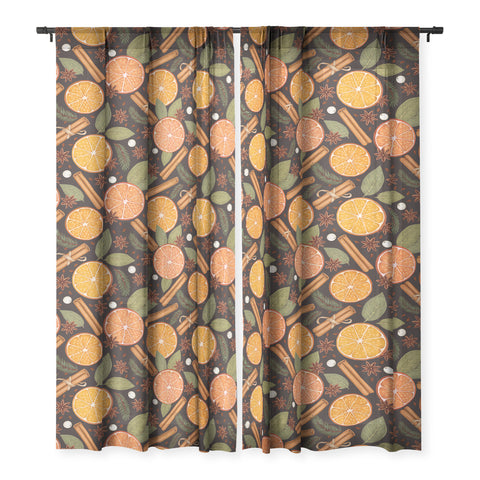 Avenie Christmas Yule Spices Sheer Non Repeat