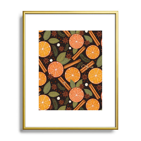 Avenie Christmas Yule Spices Metal Framed Art Print