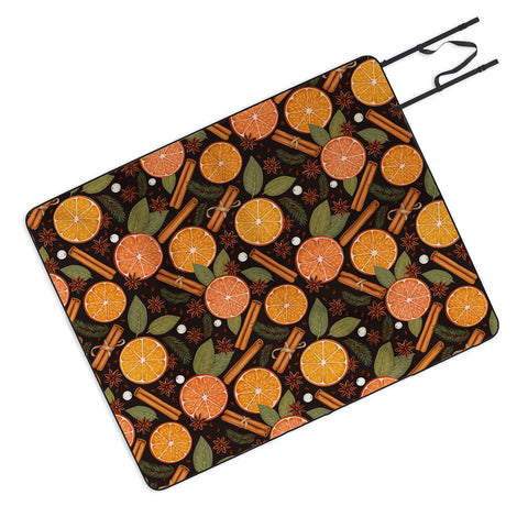Avenie Christmas Yule Spices Picnic Blanket