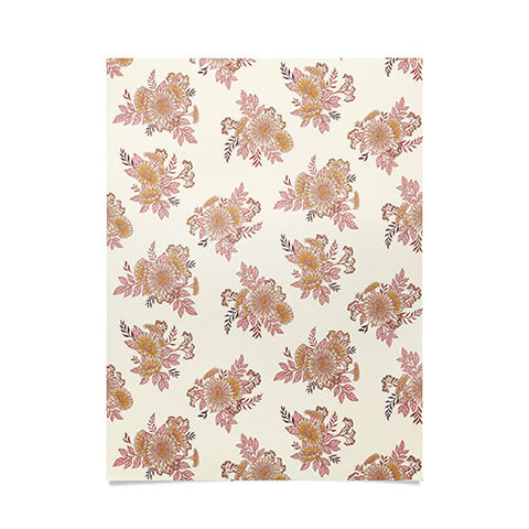Avenie Cottage Garden Floral Poster